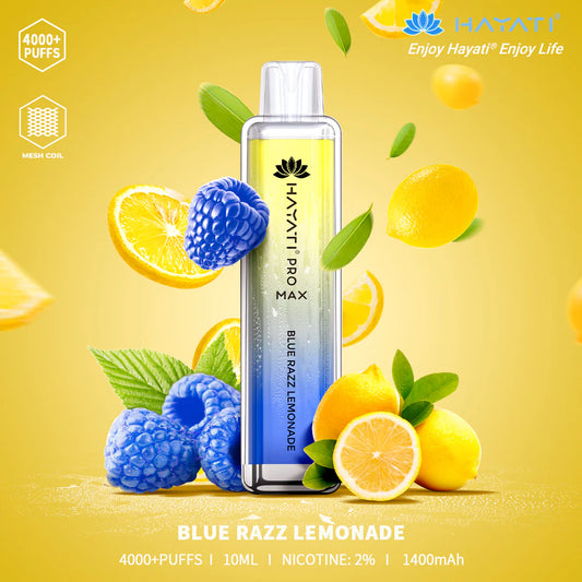 Hayati Pro Max - 15k puffs - Blue Razz Lemon Switch vapes in Pakistan