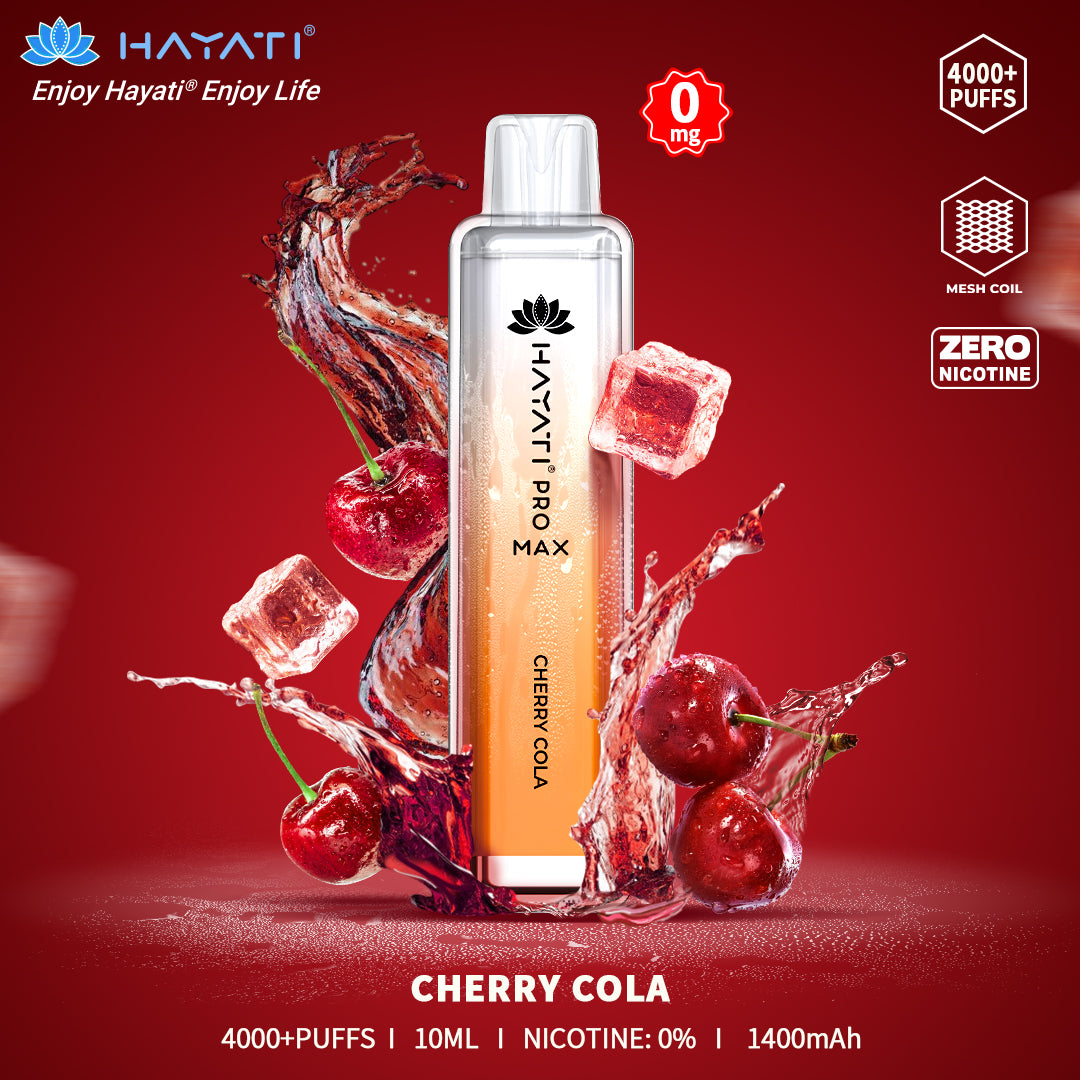 Hayati Pro Max - 4000+ puffs -Cherry Cola Switch vapes in Pakistan