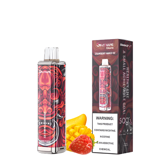 Grativape-Istorm 12k puff-Strawberry Mango ice Switch vapes Grativape-Istorm 12k puff-Strawberry Mango ice Switch vapes