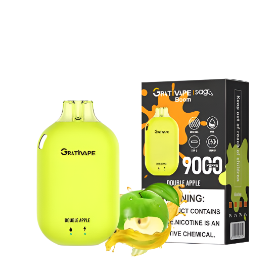 Grativape-Boom Duble Apple 9k puff Switch vapes in Pakistan