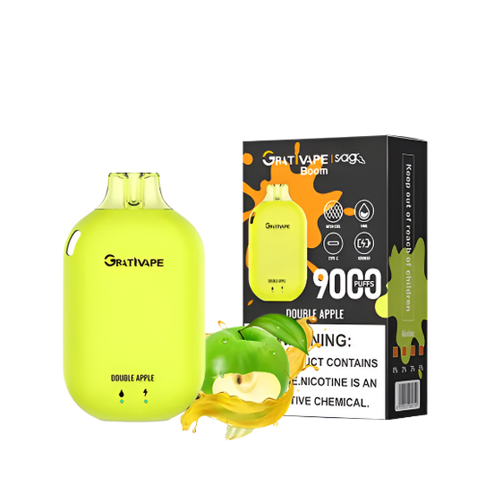 Grativape-Boom Duble Apple 9k puff Switch vapes in Pakistan