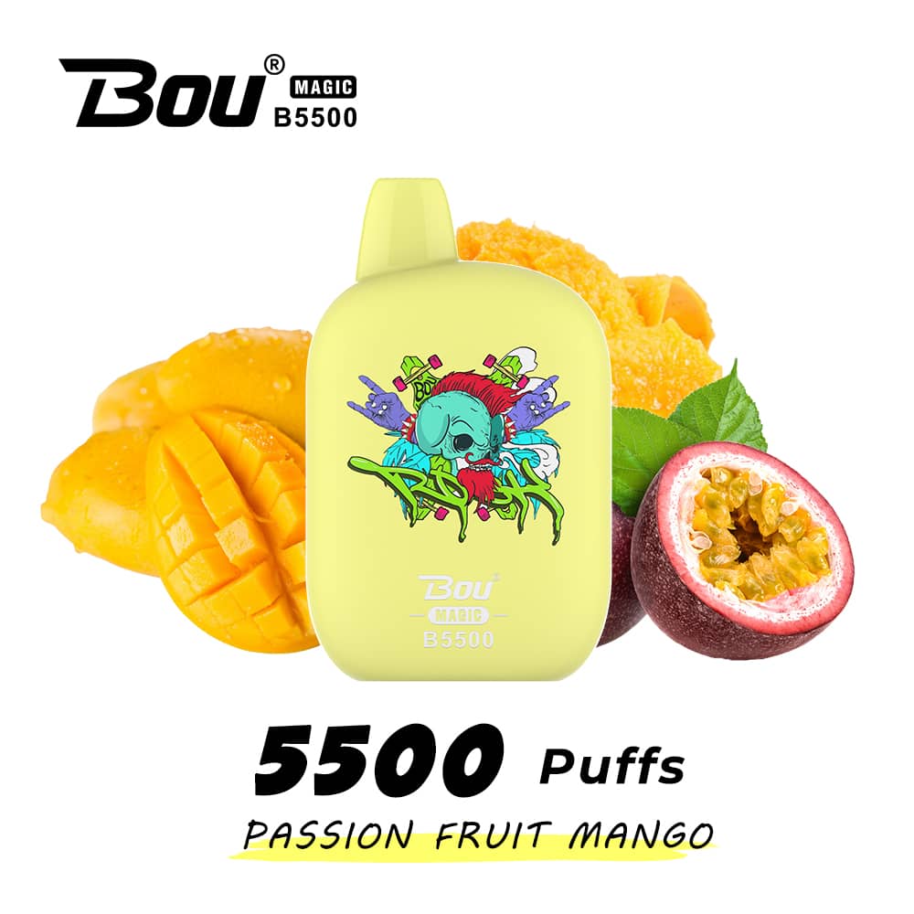 BOU MAGIC B5500 - DISPOSSIBLE AND RE-CHARGEABLE PODS Switch vapes in Pakistan