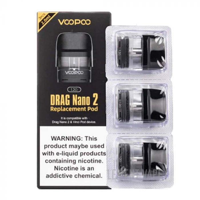 VOOPOO DRAG NANO 2 REPLACEMENT PODS Switch vapes in Pakistan