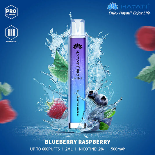 Hayati Pro Max - 4000+ puffs - Blueberry Raspberry Switch vapes in Pakistan
