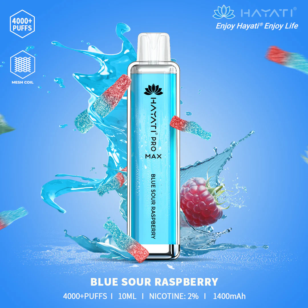 Hayati Pro Max - 15k puffs - Blueberry Sour Raspberry