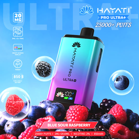 Hayati Pro Plus 25k Puff - Blue Sour Raspberry