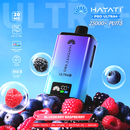 Hayati Pro Plus 25k Puff - Blueberry Raspberry