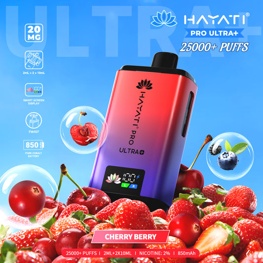 Hayati Pro Plus 25k Puff - Cherry Berry