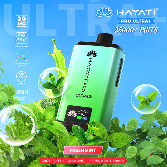Hayati Pro Plus 25k Puff - Fresh Mint