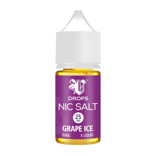 Grape-Ice-VDrops-30ml-Nicotine-Salt-E-Liquid Switch vapes in Pakistan