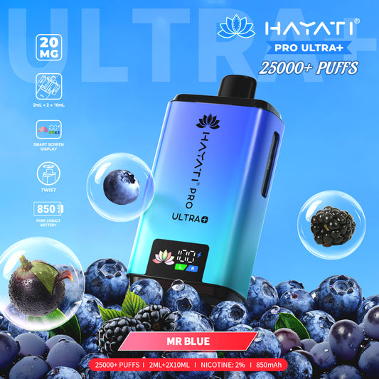 Hayati Pro Plus 25k Puff - Mr Blue