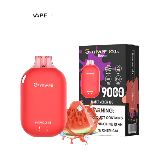 Grativape - Boom Watermelon ice 9k puff Switch vapes in Pakistan