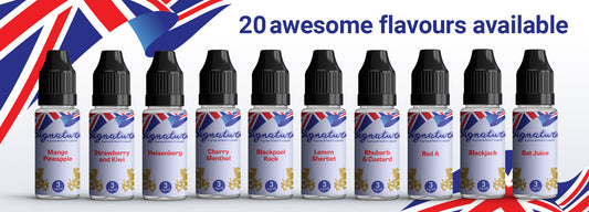 signature- UK IMPORTED - - 10ML NICOTINE SALT Switch vapes in Pakistan