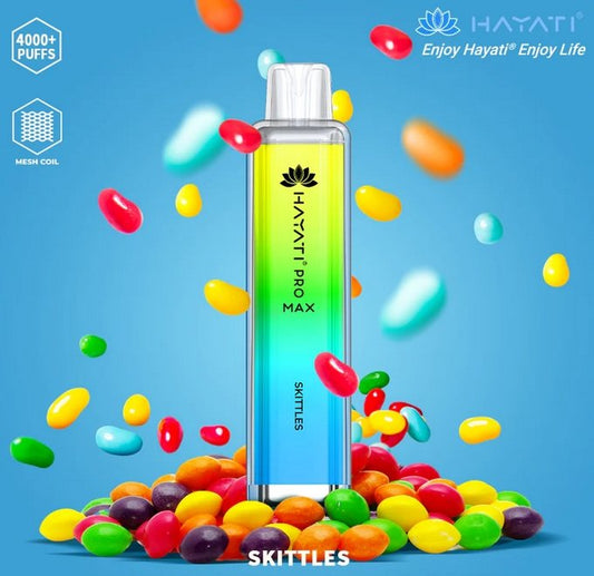 Hayati Pro Max-4k Puffs- Skittles Switch vapes in Pakistan