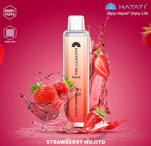 Hayati Pro Max-4k puff-Strawberry Mojito Switch vapes in Pakistan