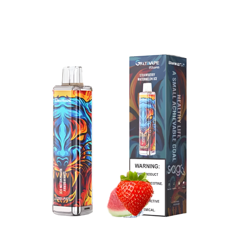 Grativape-Istorm 12k puff-Strawberry Watermelon ice Switch vapes in Pakistan