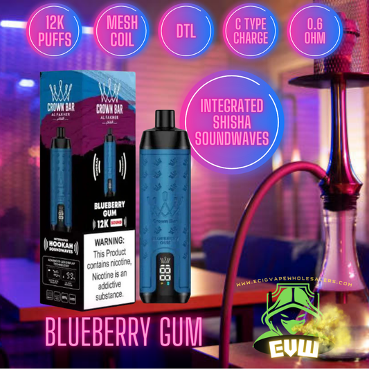 Al Fakher - Shisha 12k puff with sound -Blueberry Gum Switch vapes in Pakistan