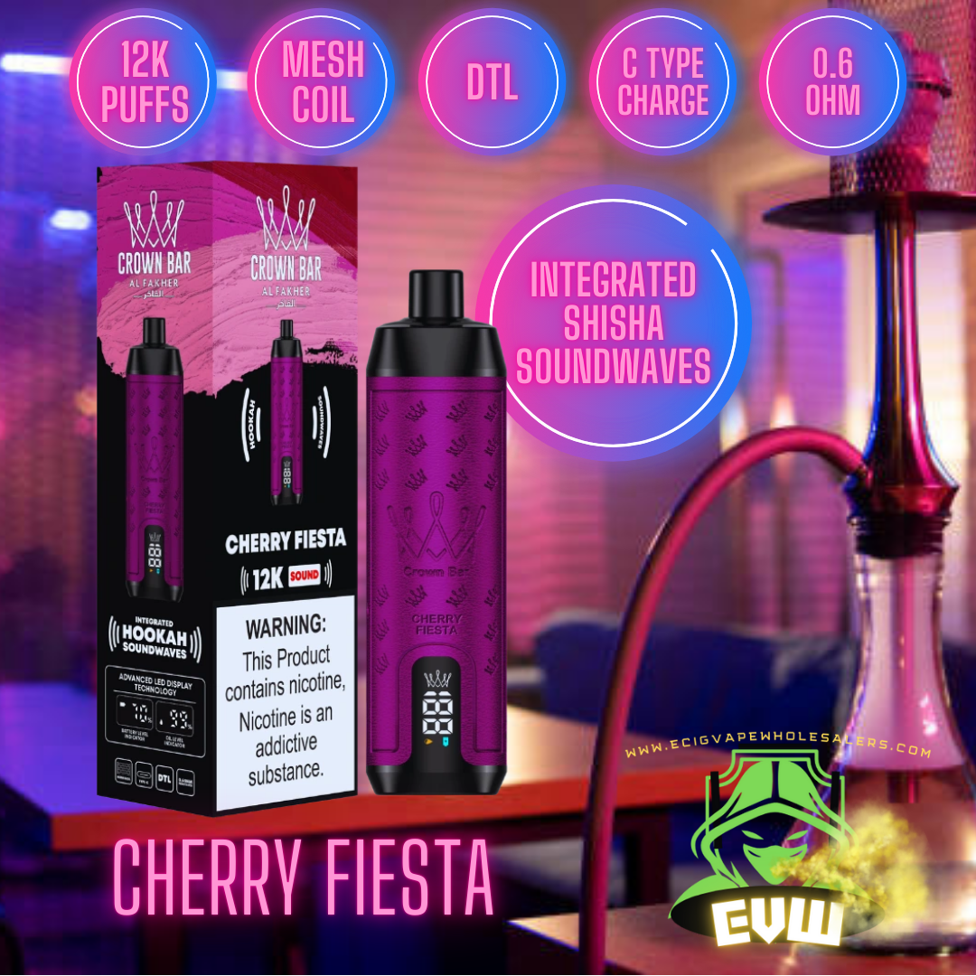 Al Fakher - Shisha 12k puff with sound-Cherry Fiesta Switch vapes in Pakistan