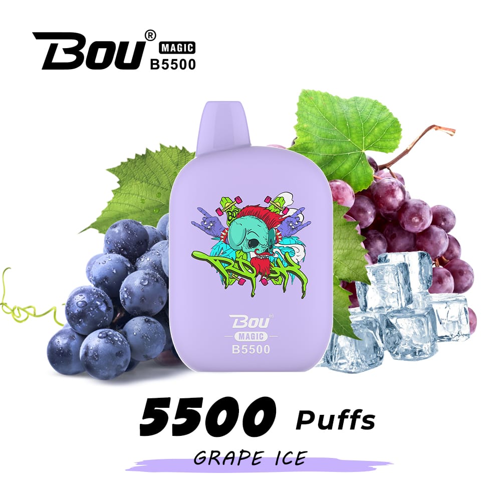 BOU MAGIC B5500 - DISPOSSIBLE AND RE-CHARGEABLE PODS Switch vapes in Pakistan