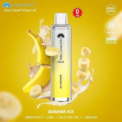 Hayati Pro Max - 4000+ puffs - Banana Ice Switch vapes in Pakistan