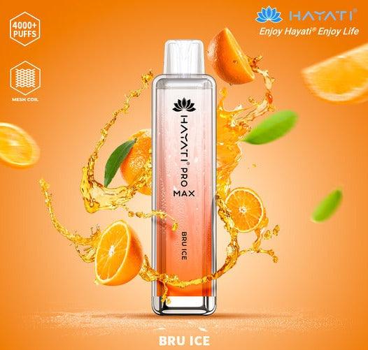 Hayati Pro Max - 4000+ puffs - Kiwi Passion Orange Switch vapes in Pakistan