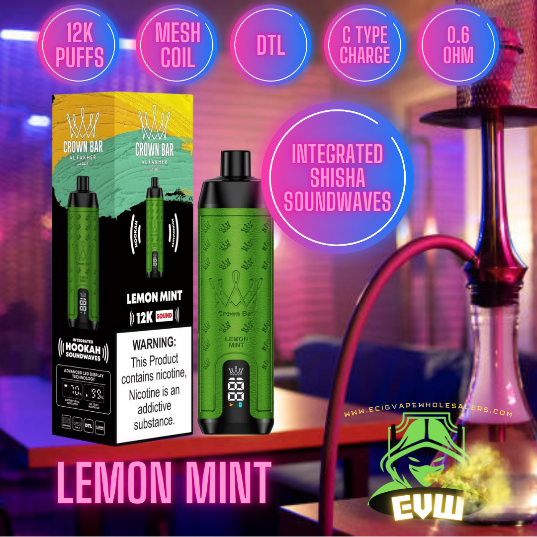 Al Fakher - Shisha 12k puff with sound-Lemon Mint Switch vapes in Pakistan