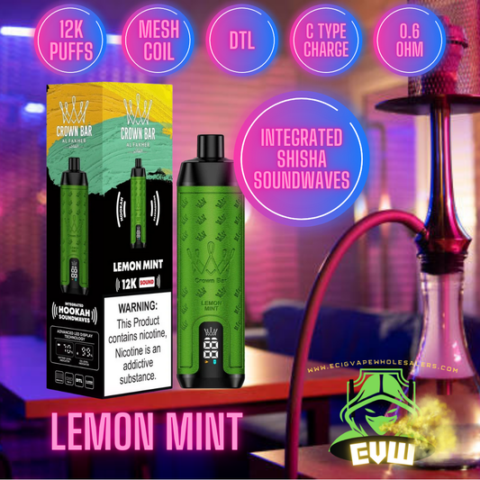 Al Fakher - Shisha 12k puff with sound-Lemon Mint Switch vapes in Pakistan