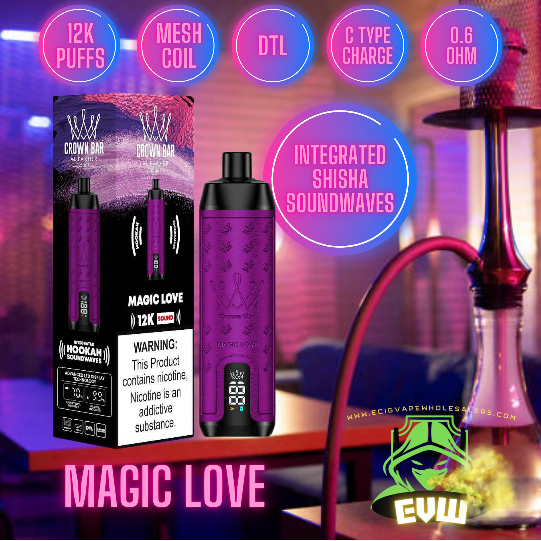 Al Fakher - Shisha 12k puff with sound-Magic Love Switch vapes in Pakistan