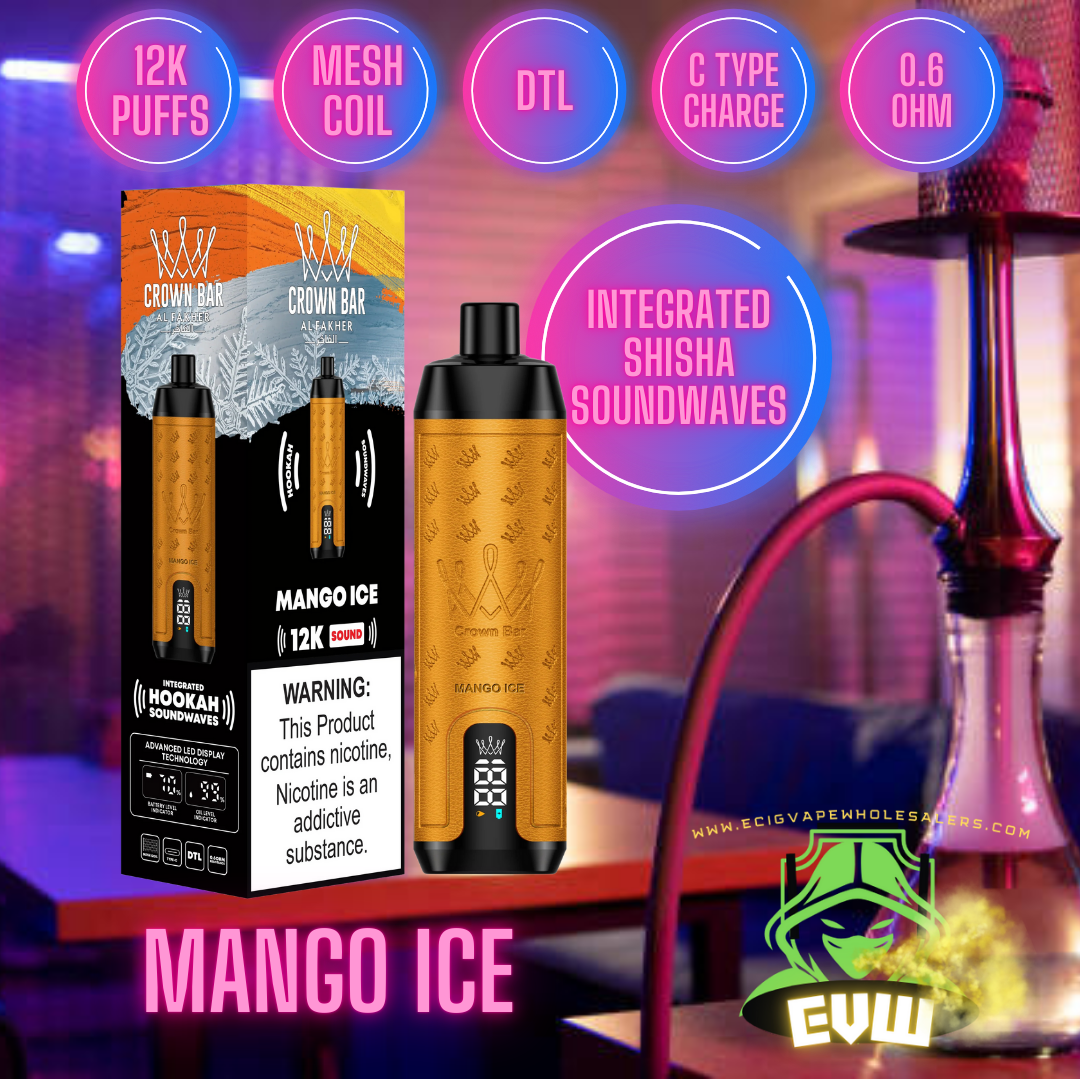 Al Fakher - Shisha 12k puff with sound - Mango Ice Switch vapes in Pakistan