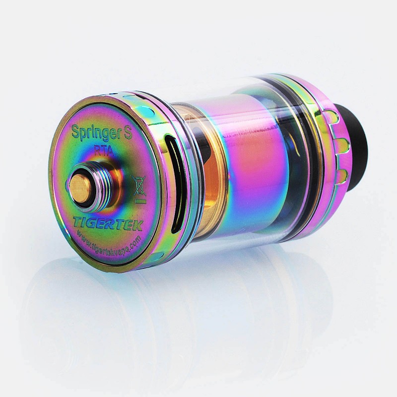 Authentic Tigertek Springer S RTA Rainbow 3.5ml 24mm Tank Atomizer Switch vapes in Pakistan