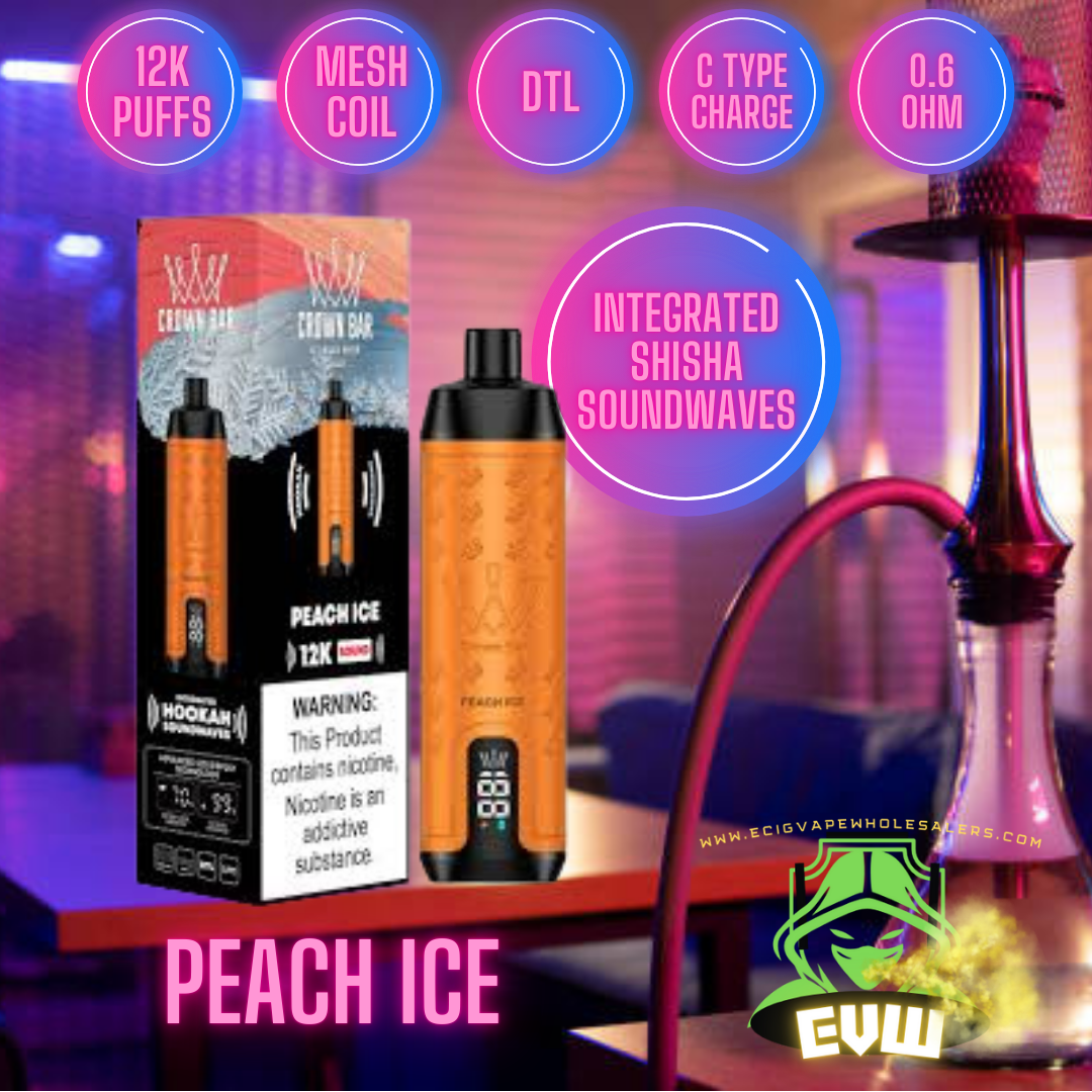 Al Fakher - Shisha 12k puff with sound -Peach Ice Switch vapes in Pakistan