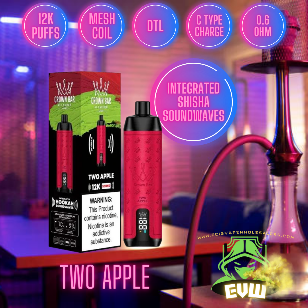 Al Fakher - Shisha 12k puff with sound-Two Apple Switch vapes in Pakistan