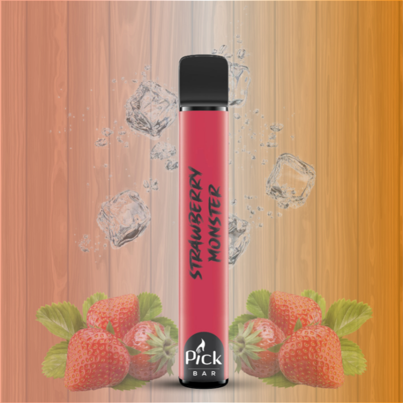 Pick Bar 600 Puffs - Strawberry Monster 20mg Nicotine Switch vapes in Pakistan