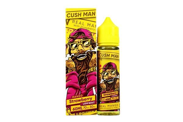 CUSH MAN - MANGO STRAWBERRY  LOW MINT - 60ML  3MG Switch vapes in Pakistan