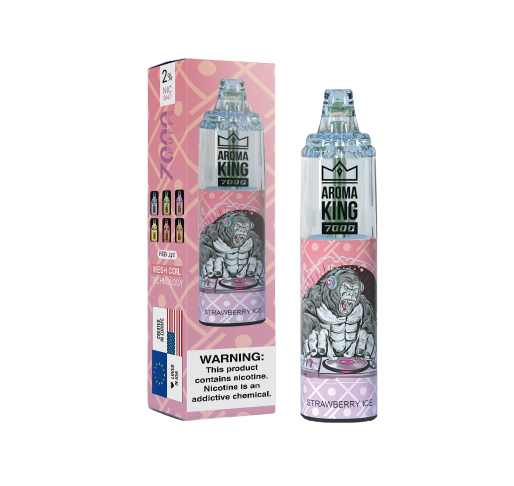 Aroma King Tornado 7000 puffs - Strawberry Ice 20mg Nicotine Switch vapes in Pakistan