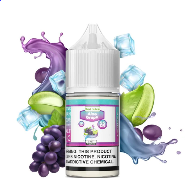 POD JUICE - ALOE GRAPE FREEZE - SALT NICOTINE 30ML Switch vapes in Pakistan