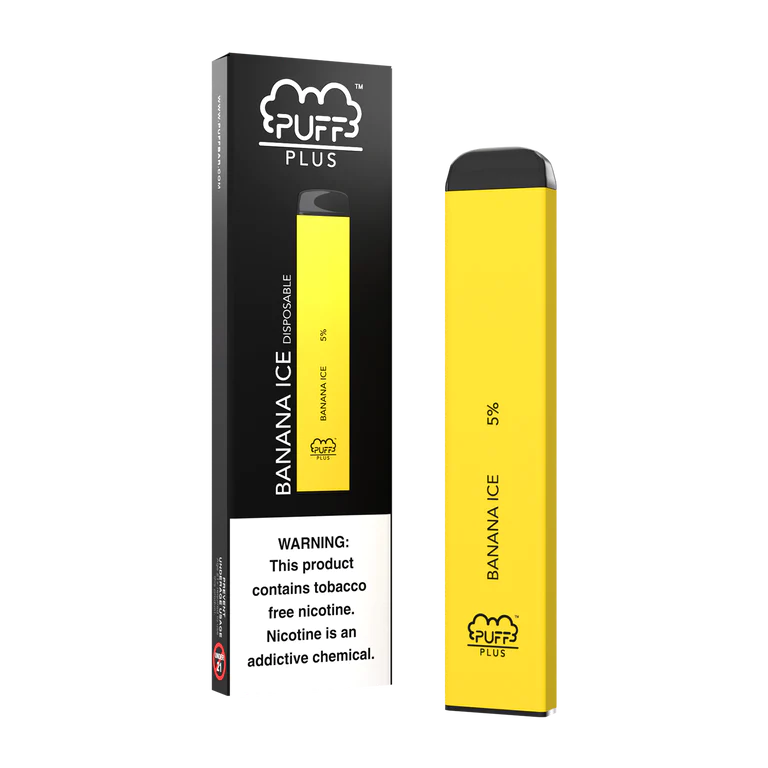 Puff Plus 1000 Puffs - Banana Ice 20mg Nicotine Switch vapes in Pakistan