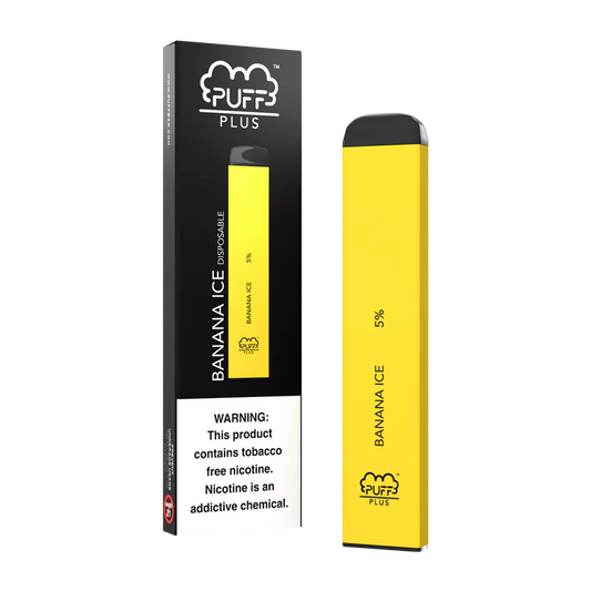 Puff Plus 1000 Puffs - Banana Ice 20mg Nicotine Switch vapes in Pakistan