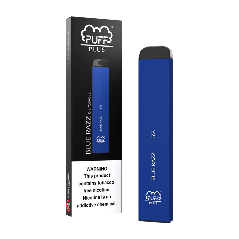 Blue Razz Puff Puff Plus 1000 Puffs - Blue Razz 20mg Nicotine Switch vapes