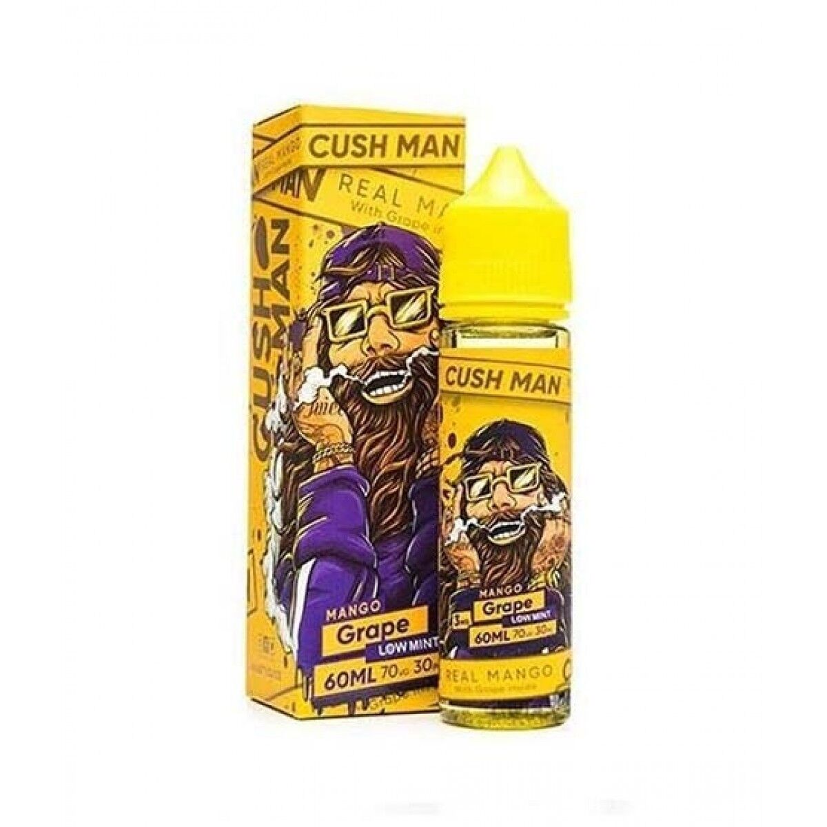 CUSH MAN -MANGO GRAPE LOW MINT - 60ML 3MG Switch vapes in Pakistan