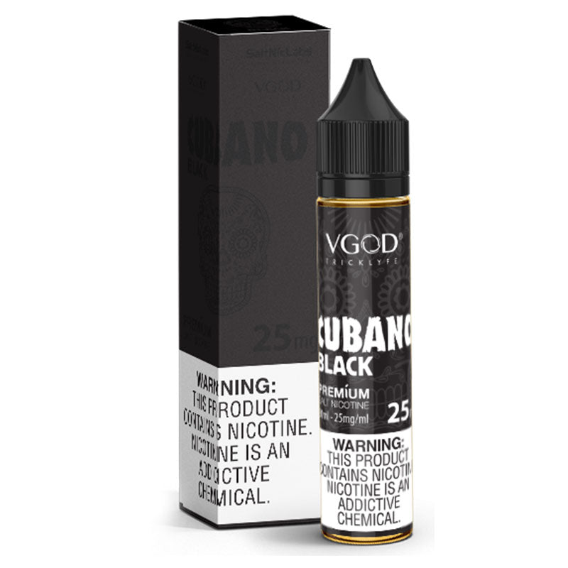 VGOD - CUBANO BLACK - SALTNICOTINE 30ML (25MG) Switch vapes in Pakistan