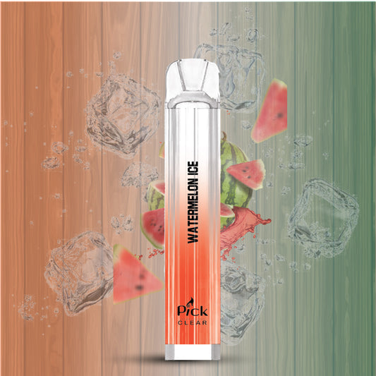 Pick Clear 600 Puffs - Watermelon Ice 20mg Nicotine Switch vapes in Pakistan