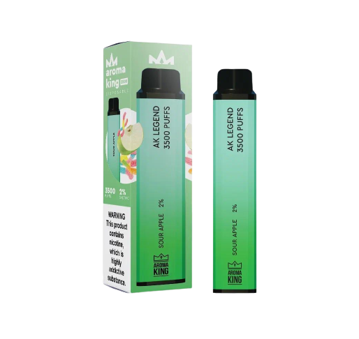 Aroma King Legend 3500 puffs - Sour Apple 20mg Nicotine Switch vapes in Pakistan