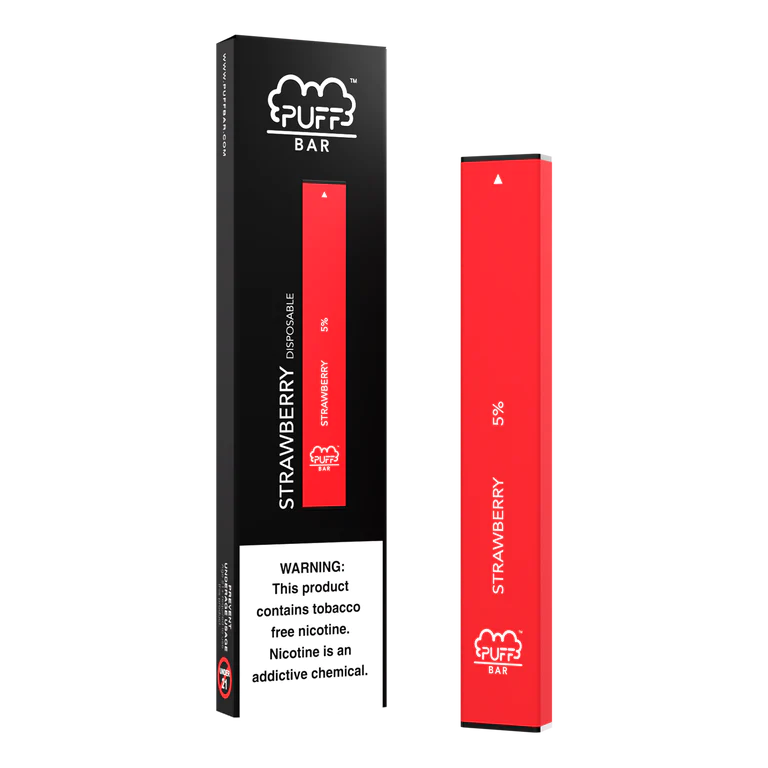 Puff Bar 500 Puffs - Strawberry 20mg Nicotine Switch vapes in Pakistan