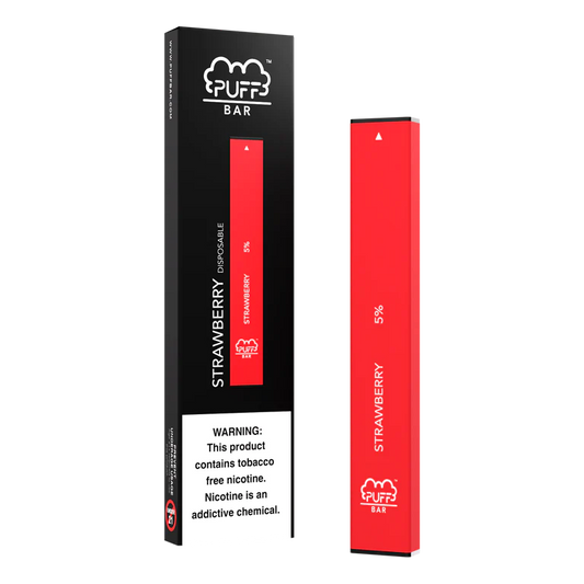 Puff Bar 500 Puffs - Strawberry 20mg Nicotine Switch vapes in Pakistan