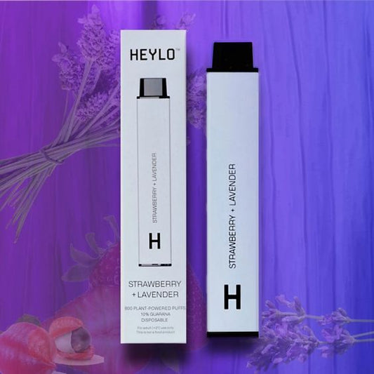 Heylo 800 Zero Nicotine 800 Puffs - Strawberry Lavender Switch vapes in Pakistan
