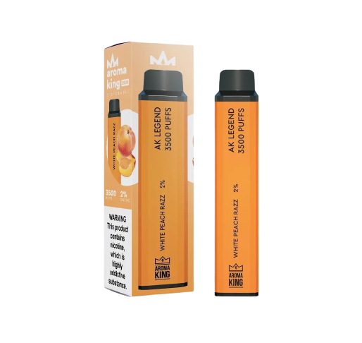 Aroma King Legend 3500 puffs - White Peach Razz 20mg Nicotince Switch vapes in Pakistan